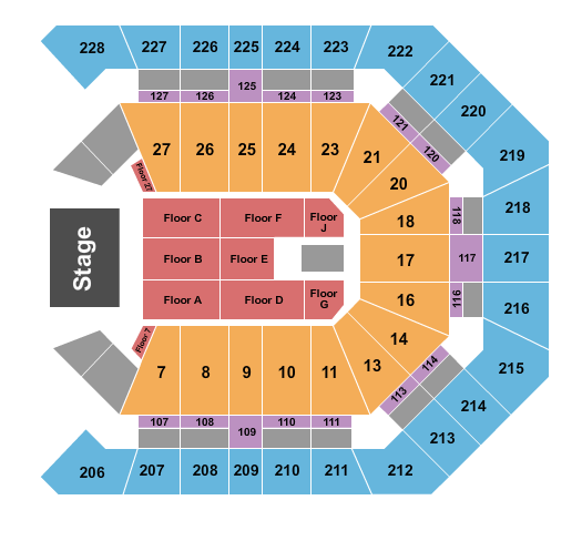 MGM Grand Garden Arena Andrea Bocelli Seating Chart